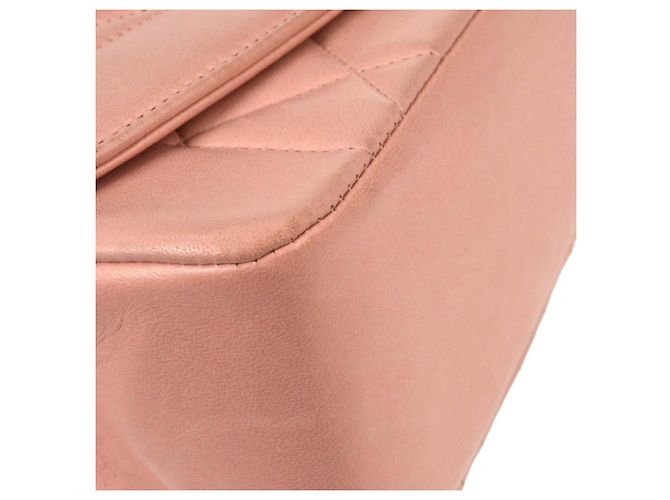 Chanel Vintage Diana Flap Quilted Lambskin Small Rosa - vista 4