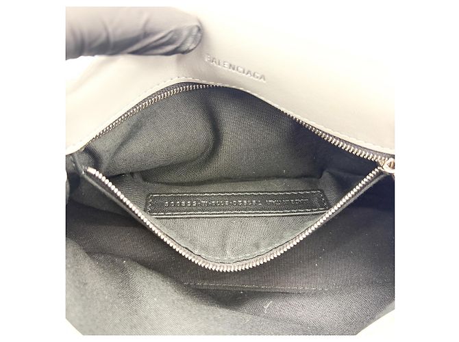 Balenciaga Crush Charm Chain Flap Leather Small Argento - vista 6