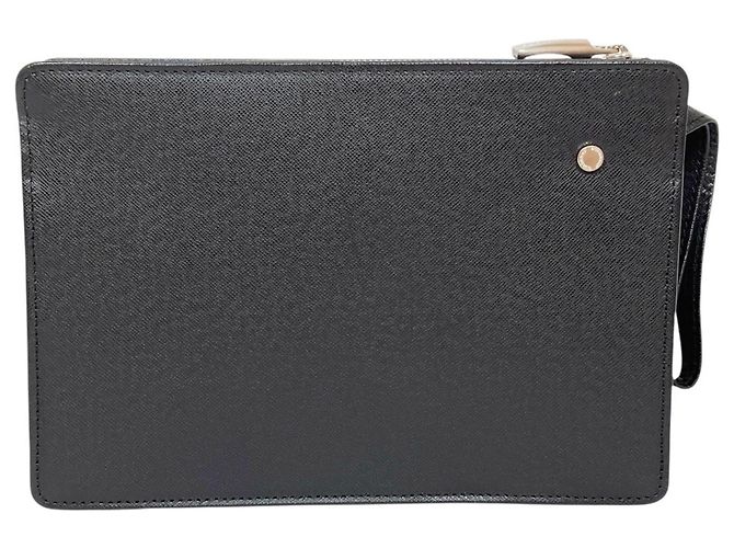 Clutch Burberry Second Bag in pelle Nero - vista 2