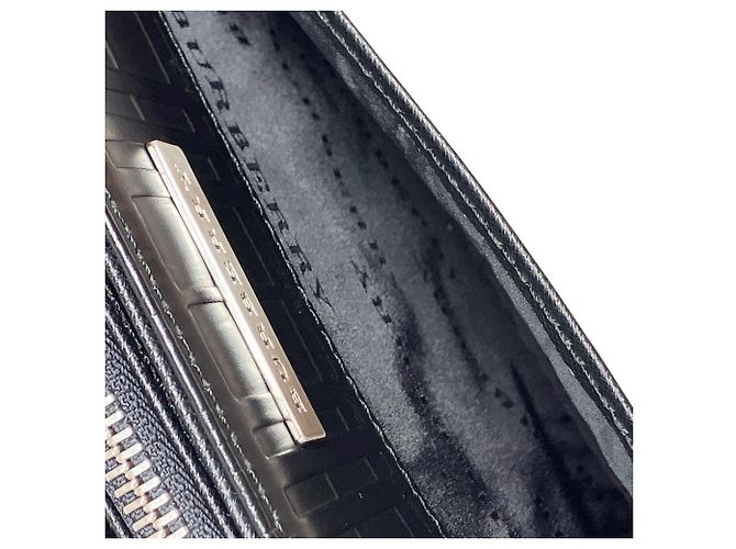 Clutch Burberry Second Bag in pelle Nero - vista 8