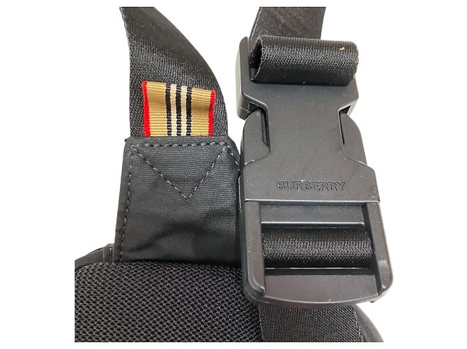 Marsupio Burberry in tela nera Nero - vista 8