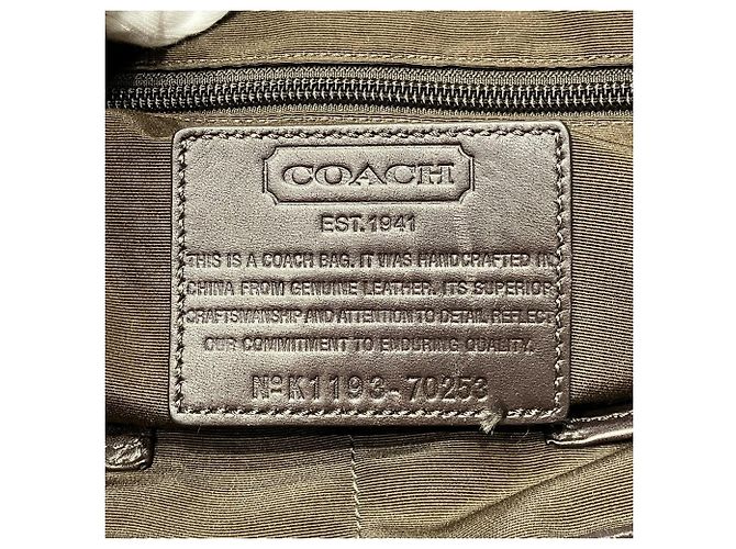 Borsa a tracolla Coach in pelle marrone - vista 4