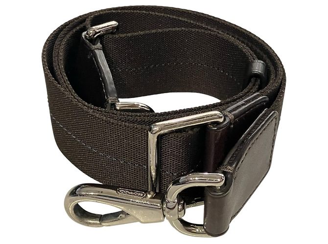 Borsa a tracolla Coach in pelle marrone - vista 5
