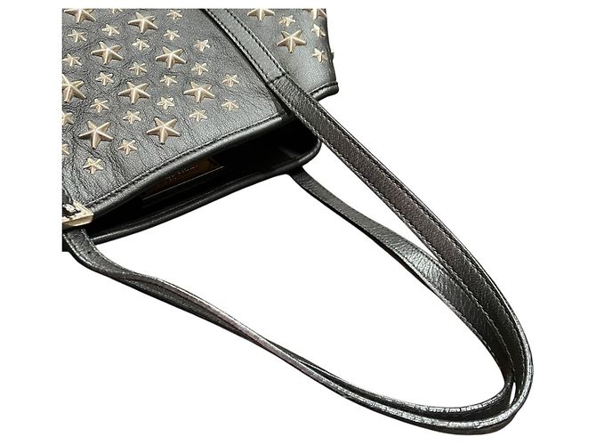 Borsa Tote Jimmy Choo Star Studded Sasha S Nero - vista 9