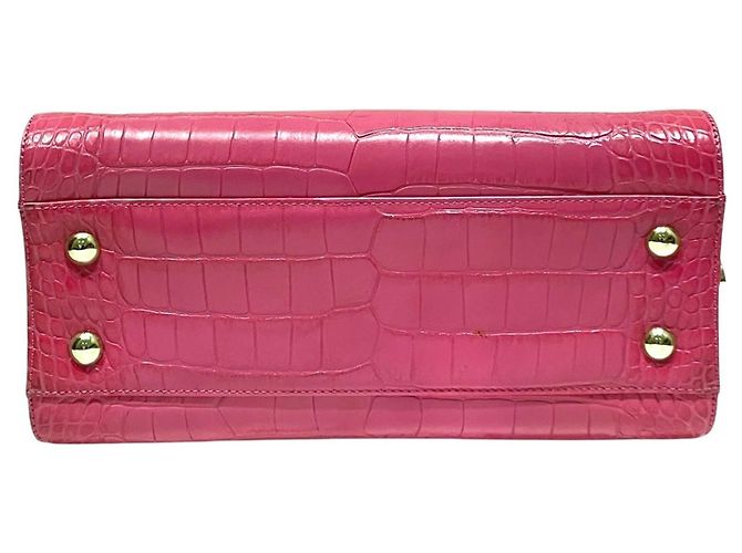 Sac à main en cuir Rosalie Jimmy Choo Rose - vue 3