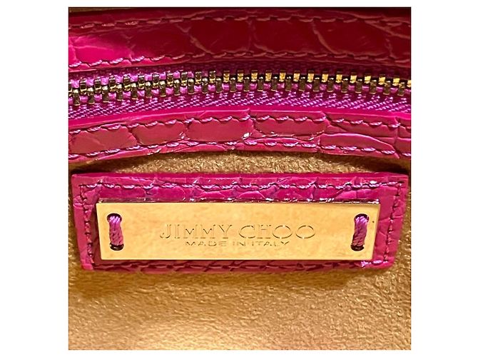 Sac à main en cuir Rosalie Jimmy Choo Rose - vue 4