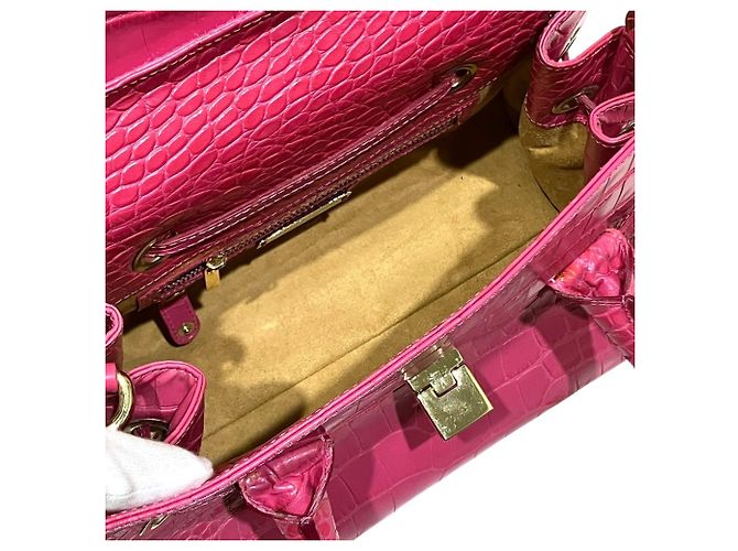 Sac à main en cuir Rosalie Jimmy Choo Rose - vue 6