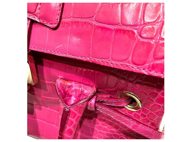 Sac à main en cuir Rosalie Jimmy Choo Rose - vue 8