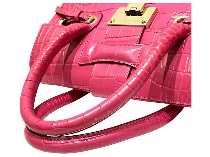 Sac à main en cuir Rosalie Jimmy Choo Rose - vue 9