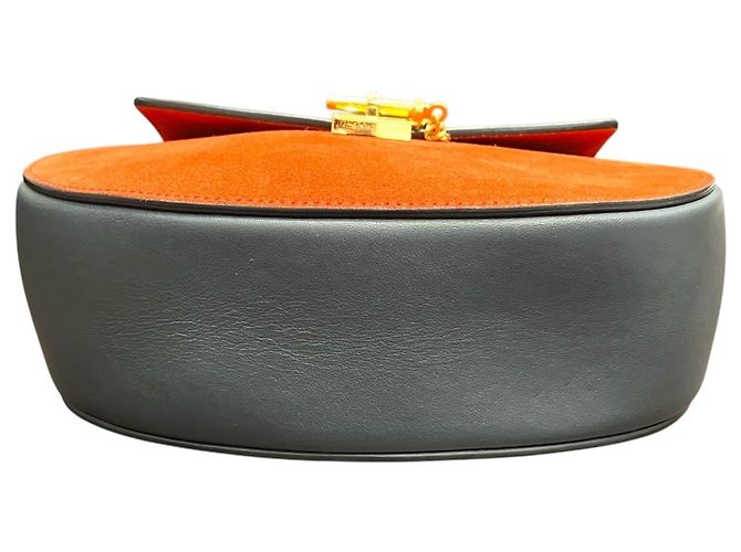 Chloé Drew Mini Bicolor Schultertasche mit Kette - Ansicht 3