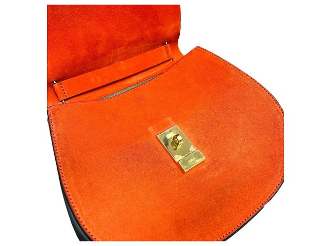 Chloé Drew Mini Bicolor Schultertasche mit Kette - Ansicht 6