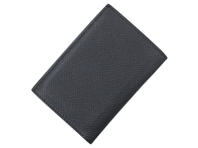 Hermès Tarjetero Hermes de piel Epsom Negro Azul - vista 2