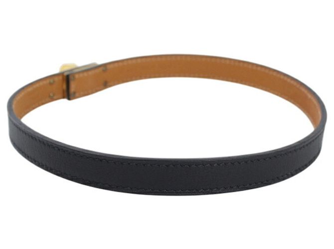 Hermès Hermes Mini Kelly Choker Negro Dorado - vista 3