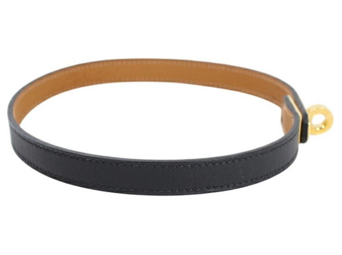 Hermès Hermes Mini Kelly Choker Negro Dorado - vista 4