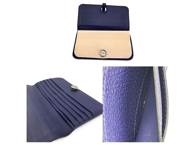 Hermès Portafoglio lungo Hermes Dogon in pelle viola Porpora - vista 9