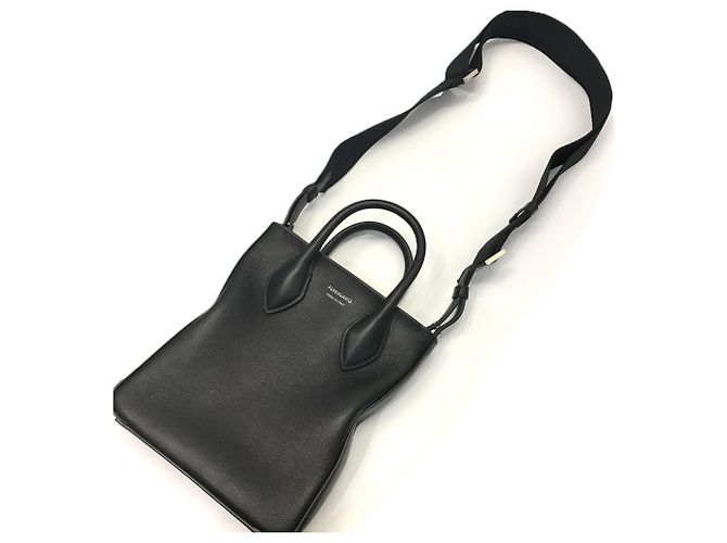 Borsa a tracolla Salvatore Ferragamo in pelle nera - vista 3