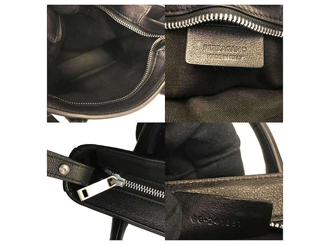 Borsa a tracolla Salvatore Ferragamo in pelle nera - vista 7