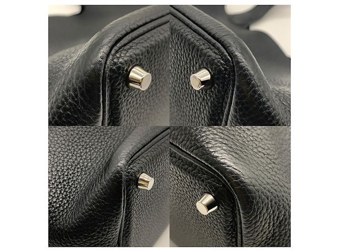 Hermès Borsa Hermes Picotin Lock PM Togo Noir Black Nero - vista 3
