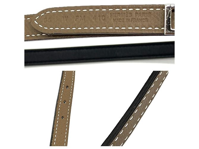 Hermès Hermes Collier de Chien Belt in Etoupe - view 5