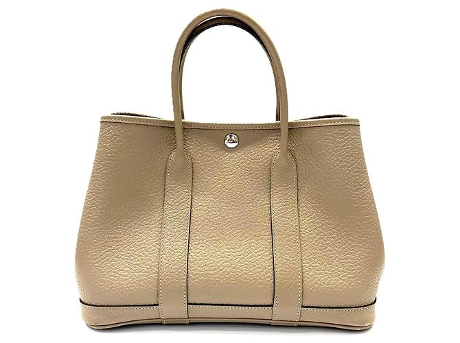 Hermès Borsa Hermes Garden TPM in pelle Country Beige - vista 2