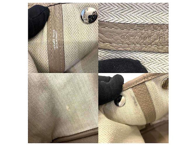 Hermès Borsa Hermes Garden TPM in pelle Country Beige - vista 7