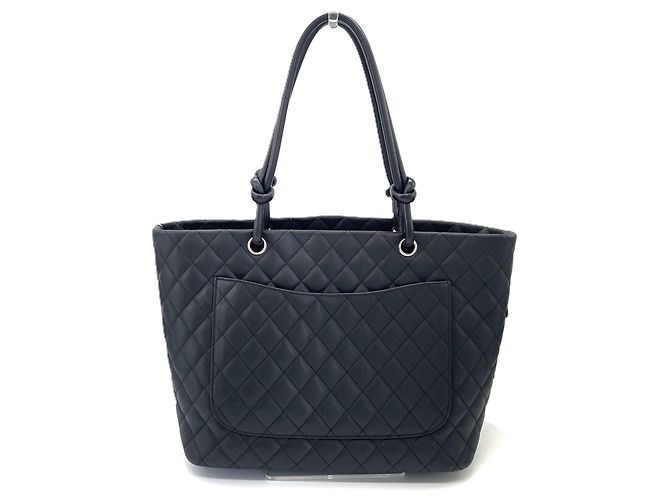 Sac Cabas Large Chanel Cambon Line Noir - vue 2