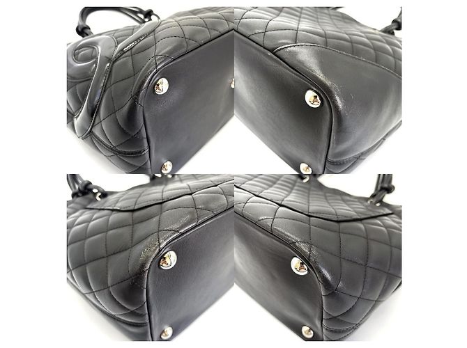 Sac Cabas Large Chanel Cambon Line Noir - vue 3