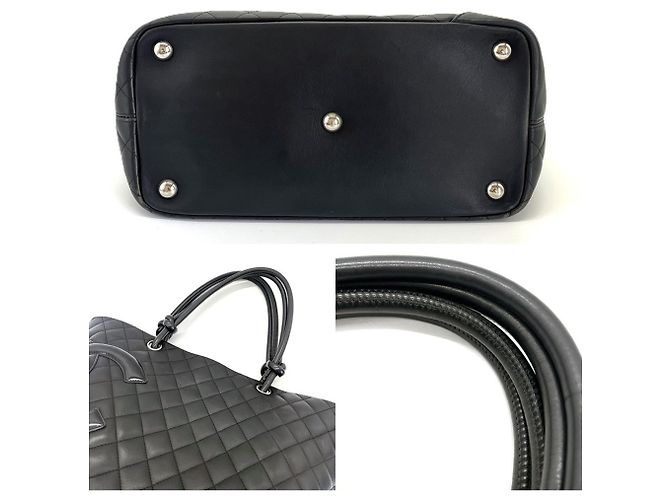 Sac Cabas Large Chanel Cambon Line Noir - vue 4