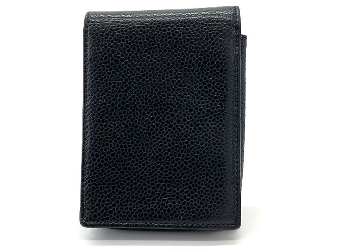 Chanel Black Grained Calfskin Cigarette Case - view 2