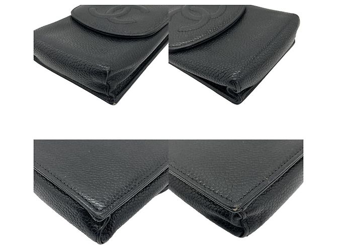 Chanel Black Grained Calfskin Cigarette Case - view 3