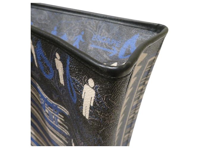 Borsa Tote Etro Paisley x Bandana Marrone Nero Blu - vista 8