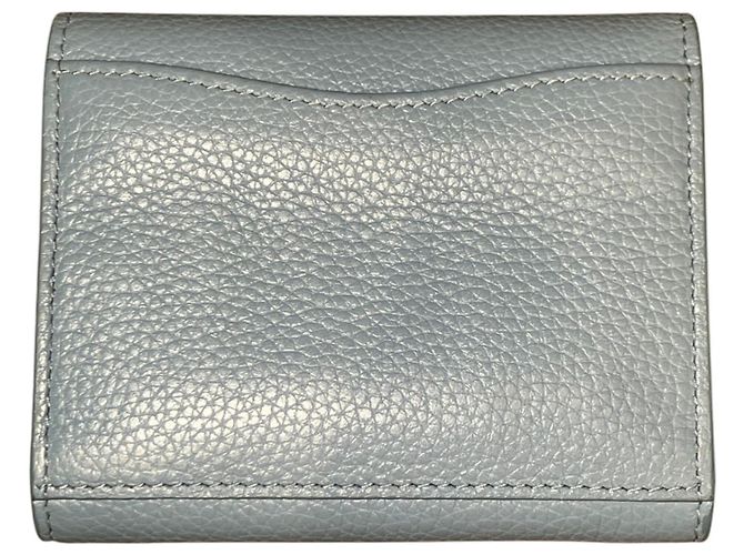 Monedero Miu Miu de piel, Light Blue Gray Azul claro - vista 2