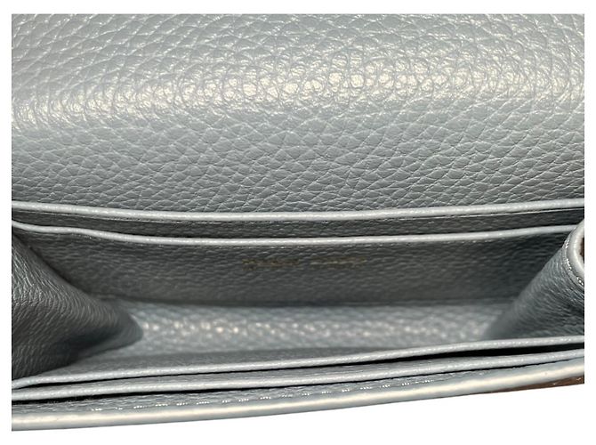 Monedero Miu Miu de piel, Light Blue Gray Azul claro - vista 8