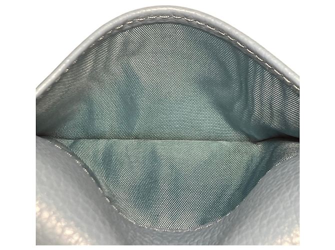 Monedero Miu Miu de piel, Light Blue Gray Azul claro - vista 9