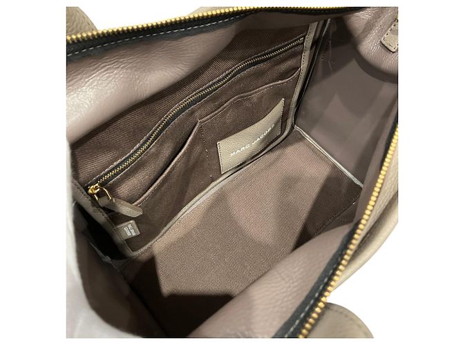 Saco Tote Marc Jacobs em couro Marrom Bege - vista 7