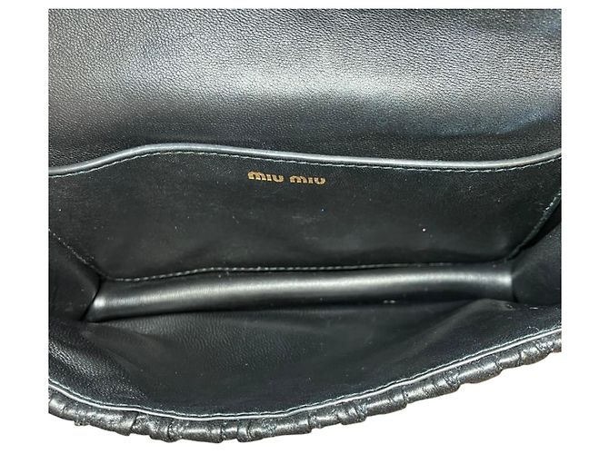 Borsa a tracolla Miu Miu in pelle marrone - vista 8