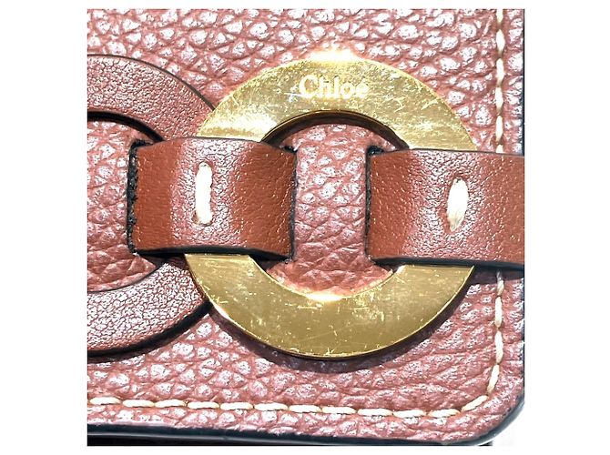 Cartera Chloé Daryl Tri-fold Castaño - vista 9