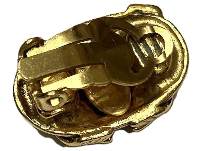 Orecchini a clip Chanel in lega dorata D'oro - vista 3