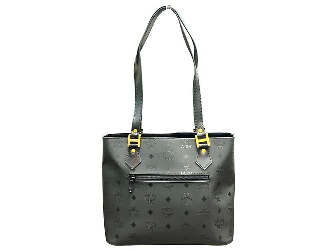 Bolso Tote MCM Visetos Monogram Negro - vista 2