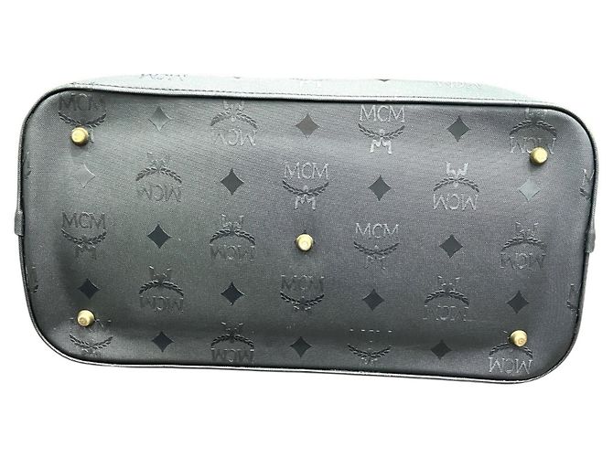 Bolso Tote MCM Visetos Monogram Negro - vista 3