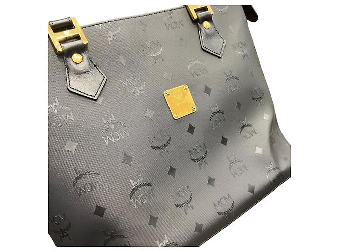 Bolso Tote MCM Visetos Monogram Negro - vista 9