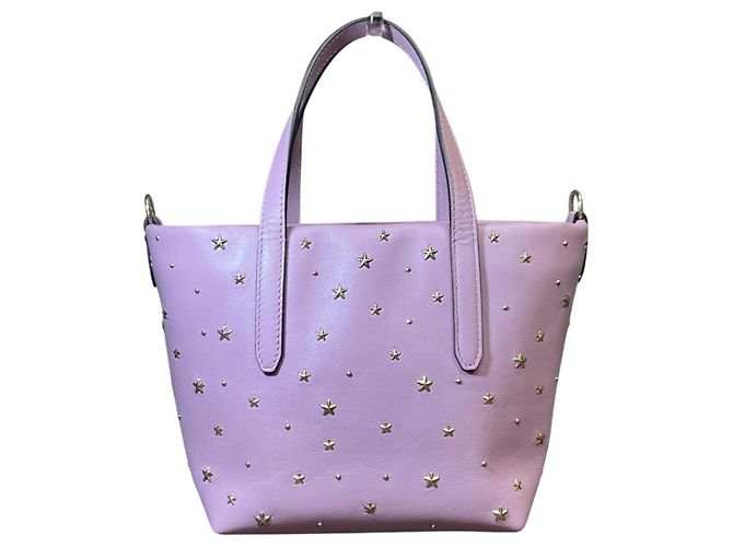 Borsa Mini Sarah Jimmy Choo Porpora - vista 2