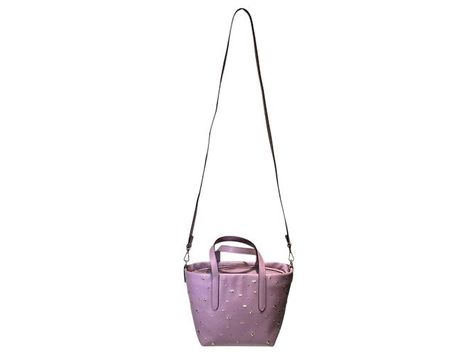 Borsa Mini Sarah Jimmy Choo Porpora - vista 6
