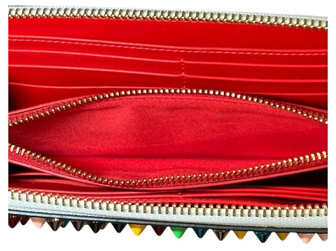 Christian Louboutin Spike Stud Langbeutel Weiß Mehrfarben - Ansicht 7