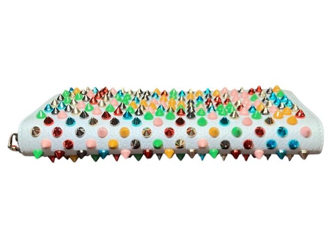 Christian Louboutin Spike Stud Langbeutel Weiß Mehrfarben - Ansicht 8