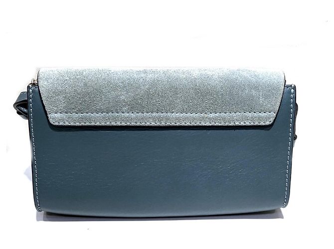 Bolsa Tiracolo com Aba Chloé Azul - vista 2