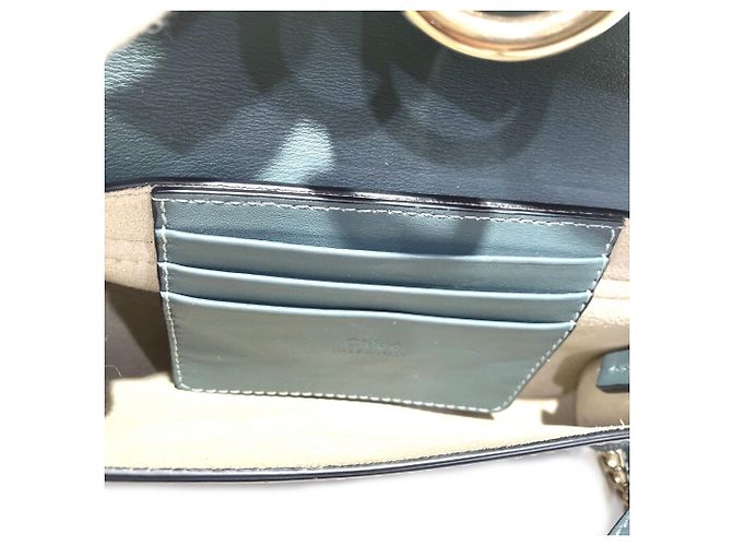 Bolsa Tiracolo com Aba Chloé Azul - vista 6