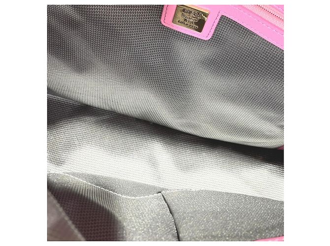 MCM Visetos Studded Backpack in Pink Leather - view 5