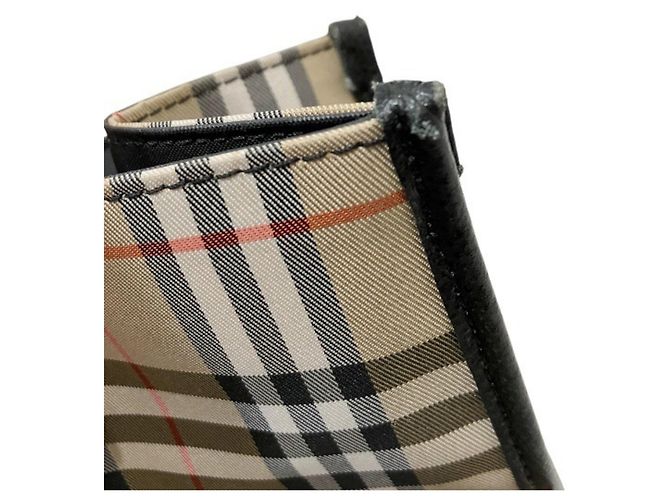Bolso Tote Burberry Nova Check Negro Beige - vista 8
