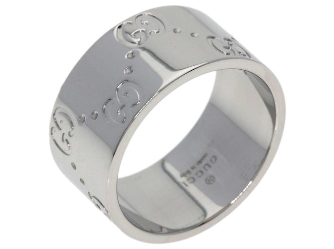 Anello Gucci Icon Wide #11 in oro bianco 18K - vista 2